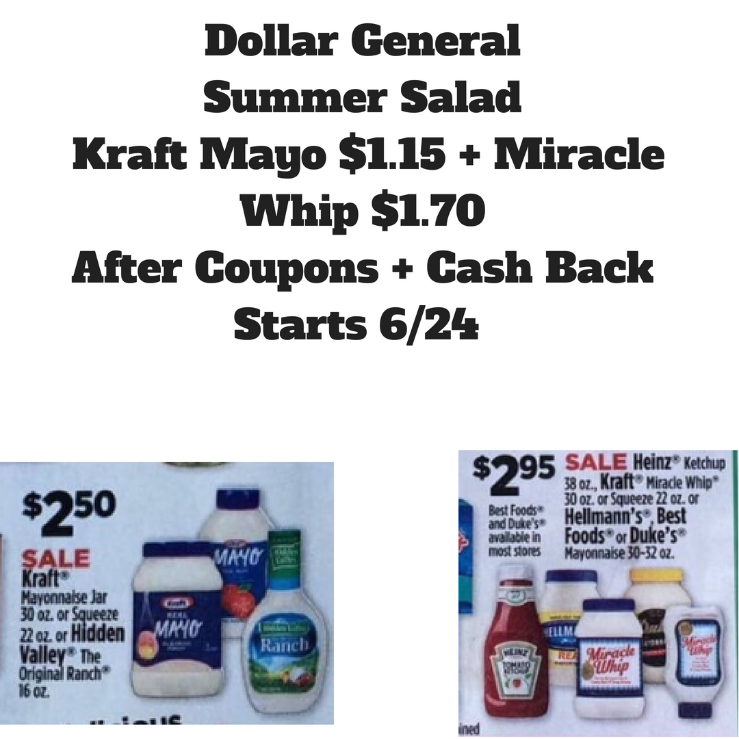 Dollar General Kraft Mayo And Miracle Whip Stock Up With Coupon Ibotta