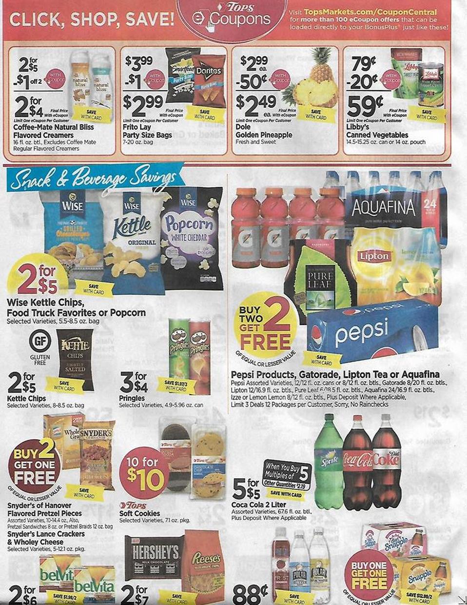 Tops Markets 8/27 9/2 Ad Scan And Coupon Match Ups