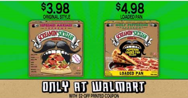 Walmart 4 Screamin' Sicilian Pizza With Printable Coupon!