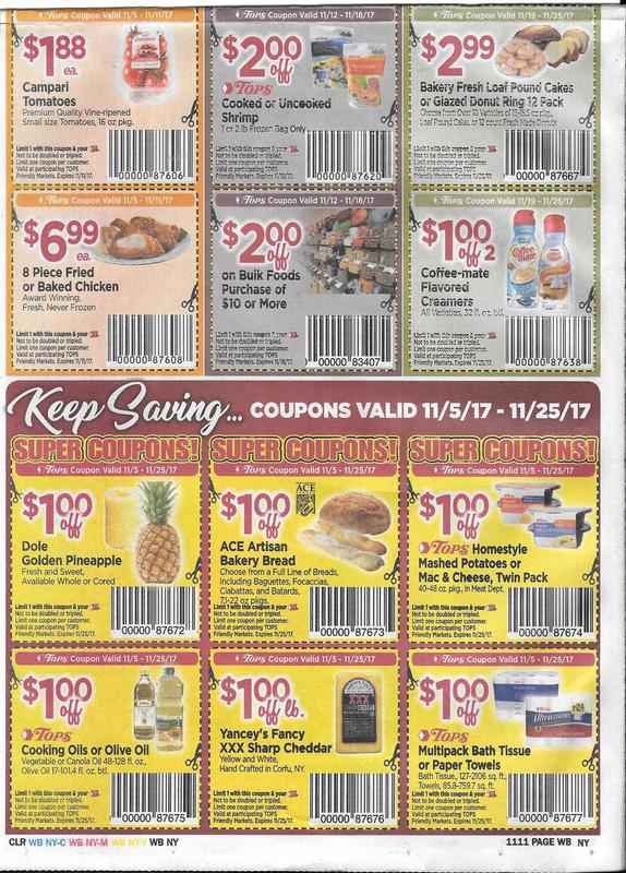 Tops Markets Grab those Extra Ads!!!! Full of store coupons!!!